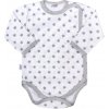 Dojčenské body celorozopínacie New Baby Classic II sivé s hviezdičkami 62 (3-6m) Dojčenské body celorozopínacie New Baby Classic II sivé s hviezdičkami 62 (3-6m)