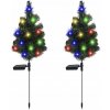 SOLÁRNA ZÁHRADNÁ LAMPA 20 LED ZAPICHOVACIA VIANOČNÝ STROMČEK 2KS DEKORÁCIA VIANOČNÁ SOLÁRNA ZÁHRADNÁ LAMPA 20 LED ZAPICHOVACIA VIANOČNÝ STROMČEK 2KS DEKORÁCIA VIANOČNÁ