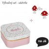 Set Ružová dievčenská šperkovnica potiahnutá „Angel“ + Hríb - Striebro 925 Puzetové náušnice s kryštálom - detské Set Ružová dievčenská šperkovnica potiahnutá „Angel“ + Hríb - Striebro 925 Puzetové náušnice s kryštálom - detské