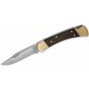 BUCK 110 Hunter Lockback, Ebony Scales, Leather Sheath