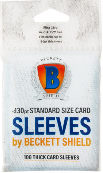 Beckett obaly Beckett Shield Standard Card Sleeves Thick 130pt 100 ks