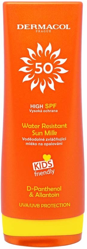 Dermacol Sun Water Resistant vodeodolné mlieko na opaľovanie pre deti SPF50 200 ml