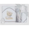 INTERBABY | OSUŠKA froté MEDVÍDEK LOVE + KEFA - bielo/sivá INTERBABY | OSUŠKA froté MEDVÍDEK LOVE + KEFA - bielo/sivá