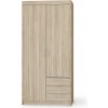 Šatníková skriňa Elenas 2D 3S 90 x 190 x 53 cm - dub sonoma Šatníková skriňa Elenas 2D 3S 90 x 190 x 53 cm - dub sonoma