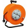 Kábel Strend Pro CR038, 4 zásuvky, L-50 m, IP44, guma, predlžovací, na bubne Kábel Strend Pro CR038, 4 zásuvky, L-50 m, IP44, guma, predlžovací, na bubne