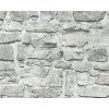 Tapeta starý MÚR tehly bridlica 3D sivá vliesová Tapeta starý MÚR tehly bridlica 3D sivá vliesová