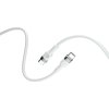 Dátový kábel Forever Flexible USB-C/USB-C 2m 60W biely Dátový kábel Forever Flexible USB-C/USB-C 2m 60W biely