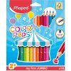 Farebné ceruzky Maped Color Peps JUMBO 18ks - tvrdosť HB, nestrúhaná, 120 bal Farebné ceruzky Maped Color Peps JUMBO 18ks - tvrdosť HB, nestrúhaná, 120 bal