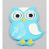 Nažehľovacia záplata - sovička - viac farebných variantov - rozmer 6,5 cm x 4,5 cm sovička - modrá - CEZ2107 Nažehľovacia záplata - sovička - viac farebných variantov - rozmer 6,5 cm x 4,5 cm sovička - modrá - CEZ2107