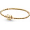 PANDORA zlatý náramek Moments se sponou ve tvaru srdce 21 PANDORA zlatý náramek Moments se sponou ve tvaru srdce 21