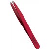 Sibel Nogent Inox France profesionální pinzeta úzká 95 mm červená zkosená