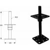 DOMAX PSR zaskrutkovacia pätka stĺpika nastaviteľná závitová Kataforéza načierno (C) PSR 100 M20 - 100 x 250 x M20 x 3 mm (4 ks) DOMAX PSR zaskrutkovacia pätka stĺpika nastaviteľná závitová Kataforéza načierno (C) PSR 100 M20 - 100 x 250 x M20 x 3 mm (4 ks)
