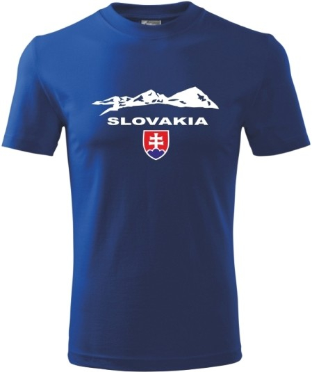 Valach tričko Slovakia Tatry kráľovské modré