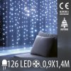 Vianočná DOT Led svetelná záclona vnútorná - 126led - 0,9x1,4m - studená biela Vianočná DOT Led svetelná záclona vnútorná - 126led - 0,9x1,4m - studená biela