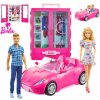 Barbie + šatník + kabriolet