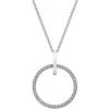 Hot Diamonds Strieborný náhrdelník s pravým diamantom Flora DP718