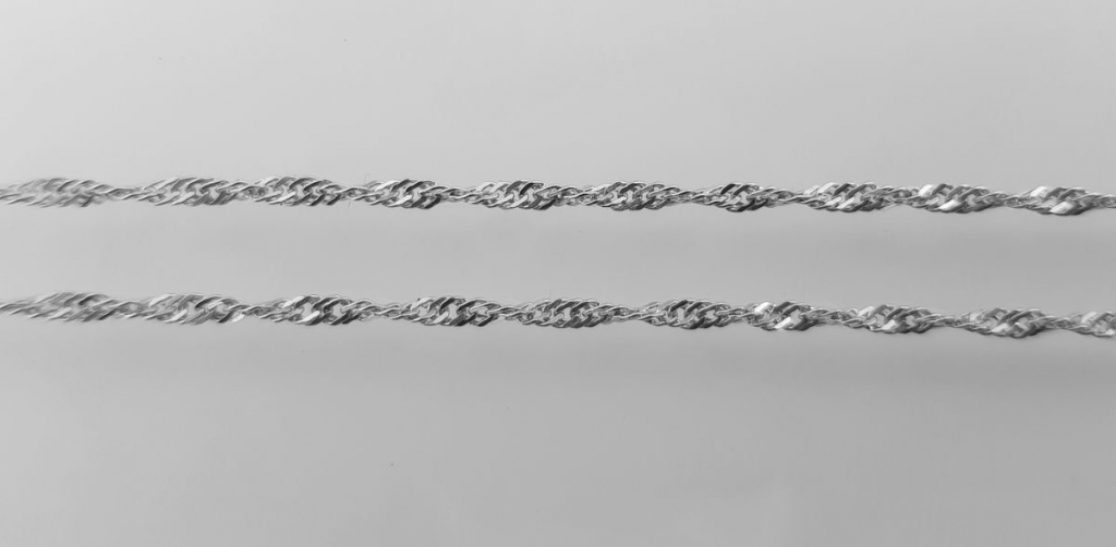 RiverSperky Stříbrný tenký rhodiovaný řetízek Nefertitte. 69000109 50