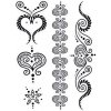 Čierne srdcia - henna dočasné tetovanie Čierne srdcia - henna dočasné tetovanie