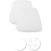 CHICCO Plachta na postieľku Next2Me Forever 2 ks Bear 28x4x28 biela CHICCO Plachta na postieľku Next2Me Forever 2 ks Bear 28x4x28 biela