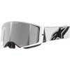 Brýle SUPERTECH CORP, ALPINESTARS (bílá, zrcadlové stříbrné plexi) 2025 Brýle SUPERTECH CORP, ALPINESTARS (bílá, zrcadlové stříbrné plexi) 2025
