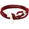 Amparo Miranda® Náramok Veľrybí plutva Strieborná B0471, Farba bordo Amparo Miranda® Náramok Veľrybí plutva Strieborná B0471, Farba bordo