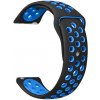 Madvell Športový silikónový remienok čierna s modrou 22mm Madvell Športový silikónový remienok čierna s modrou 22mm