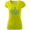 Yoga - lotus modrý (Moňas) - Dámske tričko Pure - XL ( Limetková ) Yoga - lotus modrý (Moňas) - Dámske tričko Pure - XL ( Limetková )