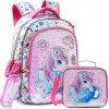 Jasmine Dievčenský školský batoh set 3v1 Flitrový Jednorožec 25L Jasmine Dievčenský školský batoh set 3v1 Flitrový Jednorožec 25L