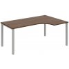 OFFICE PRO s.r.o. HOBIS kancelársky stôl tvarový, ergo ľavý - UE 1800 60 L, orech OFFICE PRO s.r.o. HOBIS kancelársky stôl tvarový, ergo ľavý - UE 1800 60 L, orech