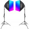 Neewer NK800 dva softboxy a žiarovky RGB 24W 2700-6500K Neewer NK800 dva softboxy a žiarovky RGB 24W 2700-6500K