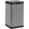 Toomax Rio Garden Záhradný kôš 80 l, plastový, svetlosivý/grafitový Z0480RAA05000