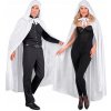 BIELY PLÁŠŤ 140 CM KOSTÝM PRE DOSPELÝCH HALLOWEEN KARNEVAL BIELY PLÁŠŤ 140 CM KOSTÝM PRE DOSPELÝCH HALLOWEEN KARNEVAL