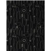 SCANquilt DEKORO príbory 50x70 cm čierna béžová