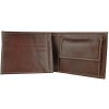 Pánska peňaženka z pravej kože č.8408 v tmavo hnedej farbe Pánska peňaženka z pravej kože č.8408 v tmavo hnedej farbe