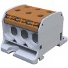 Univerzálna svorka SIMBLOCK STB 50-3 hnedá Al/Cu 3x50mm2 jednopólová, 6 otvorov Univerzálna svorka SIMBLOCK STB 50-3 hnedá Al/Cu 3x50mm2 jednopólová, 6 otvorov