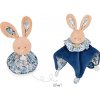 Doudou et Compagnie Paris Doudou Ospalý zajačik modrý 3v1 Doudou et Compagnie Paris Doudou Ospalý zajačik modrý 3v1
