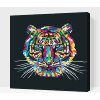Vymalujsisam.sk Maľovanie podľa čísiel - Farebný tiger Veľkosť: 50x50cm, Rám: Na kartónovej doske Vymalujsisam.sk Maľovanie podľa čísiel - Farebný tiger Veľkosť: 50x50cm, Rám: Na kartónovej doske