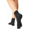 Vlnka Zdravotné bavlnené antibakteriálne ponožky so striebrom čierna Vlnka Zdravotné bavlnené antibakteriálne ponožky so striebrom čierna