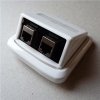Dvojitá zásuvka ABB TANGO 2xRJ45 Cat6 STP, biela - ABB Tango 5027100832 Dvojitá zásuvka ABB TANGO 2xRJ45 Cat6 STP, biela - ABB Tango 5027100832