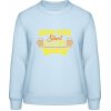 AWDis Sweat Mikina - Dobré dni začínajú pivom - Nebeská modrá - 4XL - Dámske AWDis Sweat Mikina - Dobré dni začínajú pivom - Nebeská modrá - 4XL - Dámske
