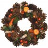 GOBA Jesenný veniec šišky a tekvice 30 cm GOBA Jesenný veniec šišky a tekvice 30 cm