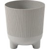 Obal na kvetináč plastový na 3 nožičkách ARIA JUMPER ECO WOOD Ø 18 x 20 cm sivý Obal na kvetináč plastový na 3 nožičkách ARIA JUMPER ECO WOOD Ø 18 x 20 cm sivý