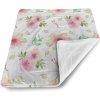 Sablio Deka pre bábätko Ružové kvety - 80x100 cm Sablio Deka pre bábätko Ružové kvety - 80x100 cm