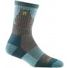 Darn Tough BEAR TOWN MICRO CREW LIGHTWEIGHT WITH CUSHION aqua Veľkosť: M dámske ponožky Darn Tough BEAR TOWN MICRO CREW LIGHTWEIGHT WITH CUSHION aqua Veľkosť: M dámske ponožky