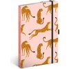 NOTIQUE Notes Leopardy linajkovaný 13 x 21 cm