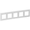 Legrand VALENA LIFE rám 5x (754035) biely/chrom Legrand VALENA LIFE rám 5x (754035) biely/chrom
