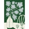 Plagát 30x40 cm Blue Flowers & Red Wine – Anouk van Cleef – The Poster Club