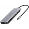 UGREEN 9v1 hub - slot na SD / TF kartu / RJ45 / Display Port / HDMI / VGA / USB-C / 2x USB-A na USB-C - sivý - možnosť vrátiť tovar ZADARMO do 30tich dní UGREEN 9v1 hub - slot na SD / TF kartu / RJ45 / Display Port / HDMI / VGA / USB-C / 2x USB-A na USB-C - sivý - možnosť vrátiť tovar ZADARMO do 30tich dní