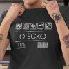 Tričko s potlačou OTECKO Pánsky Čierna M Tričko s potlačou OTECKO Pánsky Čierna M