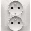 KONTAKT-SIMON zásuvka 250V biela dvojitá CGZ2TZ/11 KONTAKT-SIMON zásuvka 250V biela dvojitá CGZ2TZ/11